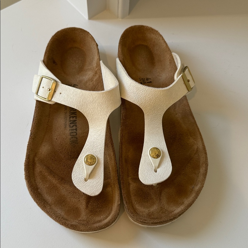 Birkenstock Gizeh Sandal Size 41 White - Picture 10 of 10